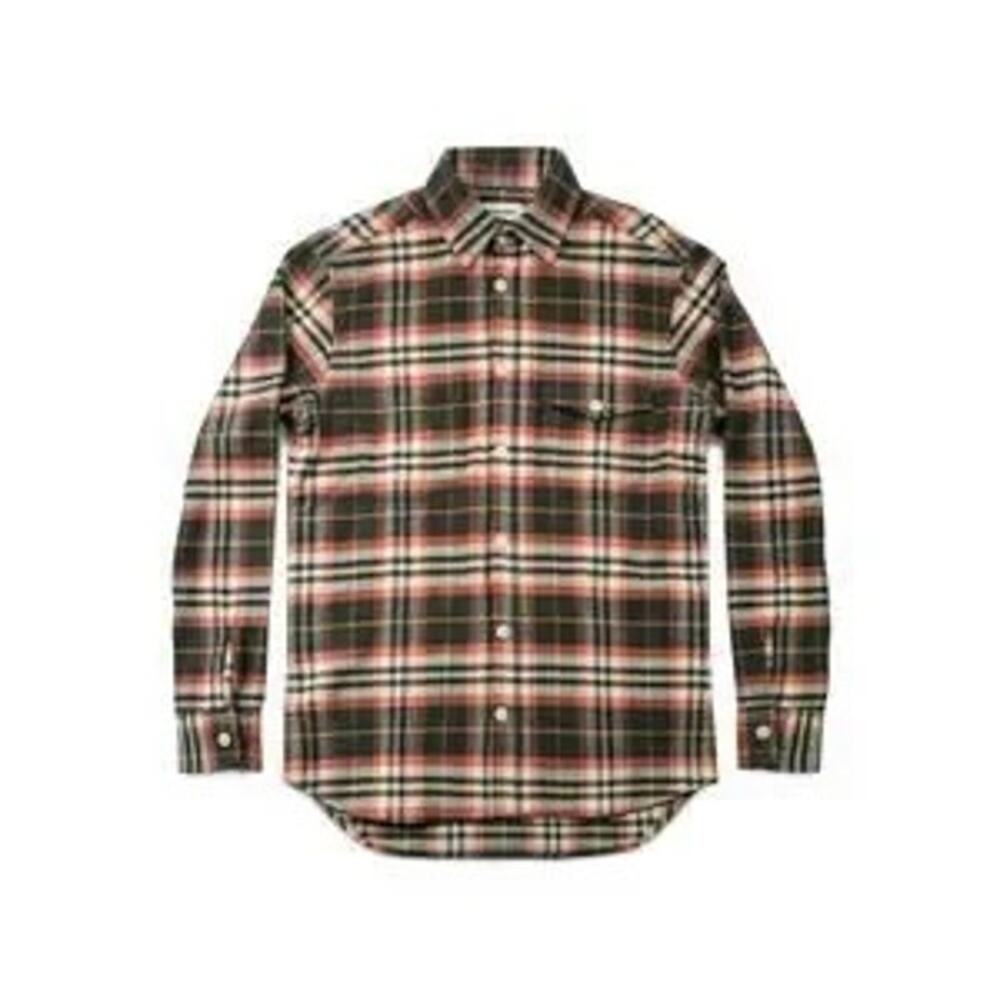 Taylor Stitch The Crater Shirt in Olive Plaid - 42/Large